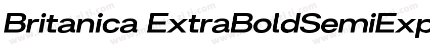 Britanica ExtraBoldSemiExpanded字体转换